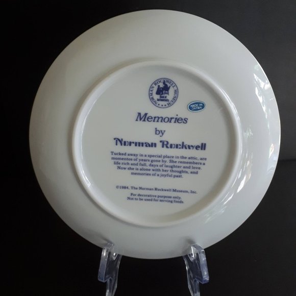 NEW Vintage NORMAN ROCKWELL "Memories" Plate 1984 - Picture 3 of 7